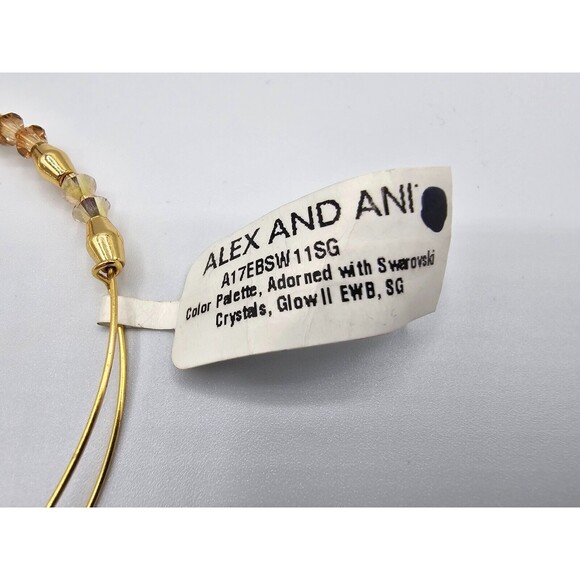 NEW w/ Tags Alex and Ani Gold Swarovski Crystal "Glow II" Bracelet MSRP: $58 - Picture 5 of 5